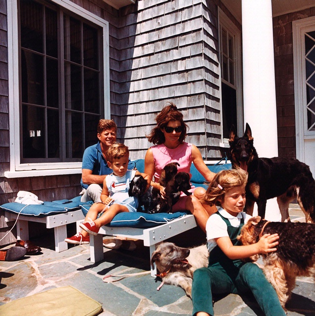 caroline kennedy family. Caroline Kennedy with her family, including two of Pushinka#39;s puppies.