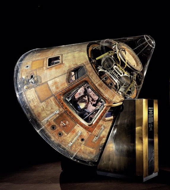 Apollo 11 command module Columbia in Milestones of Flight